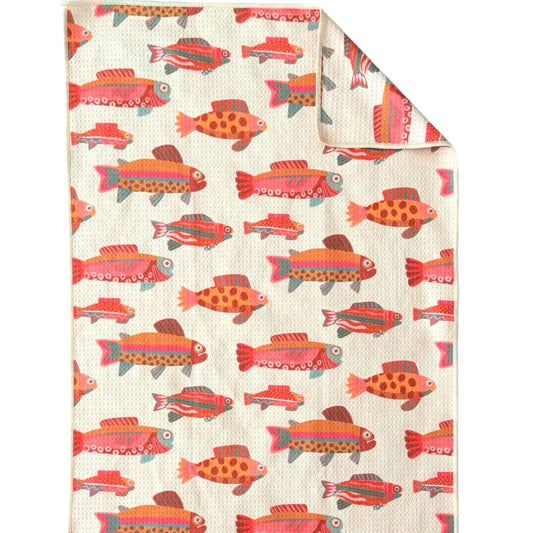 Speckled Fish: Double-Sided Hand Towel