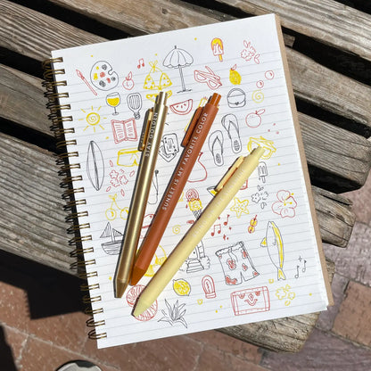 Sunshine Jotter Gel Pen: Set of 3