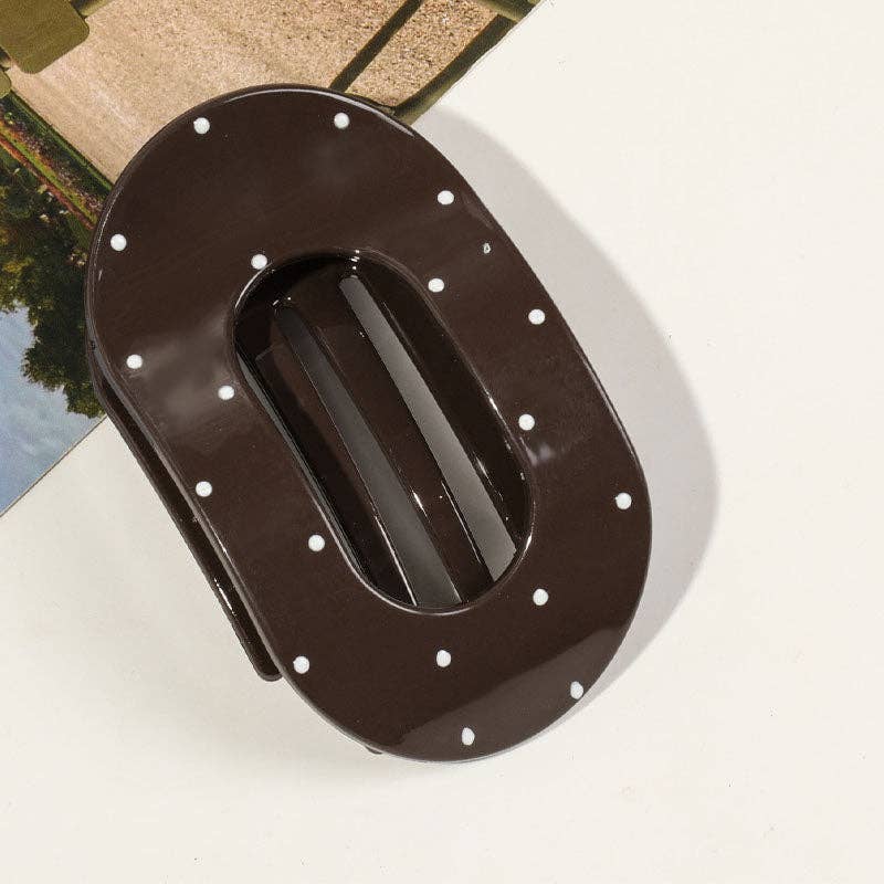 Simple Polka Dots Hair Claw Clip MK2PPM6W6HCP540