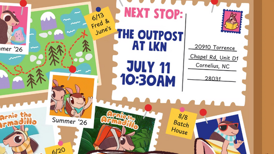 Arnie the Armadillo's Summer Story Time Tour