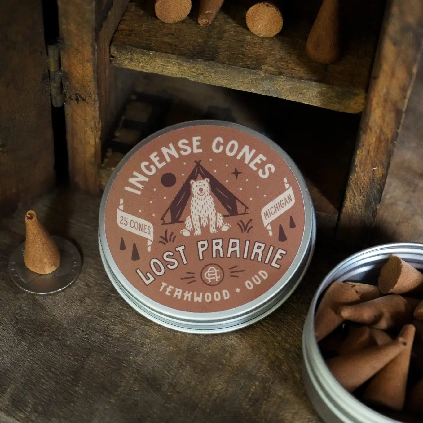 Ambush Candle Co. - Lost Prairie | Teakwood + Oud Incense