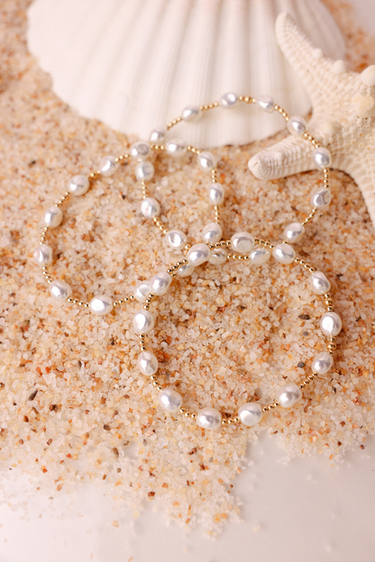 Bri Pearl Bracelet in Gold
