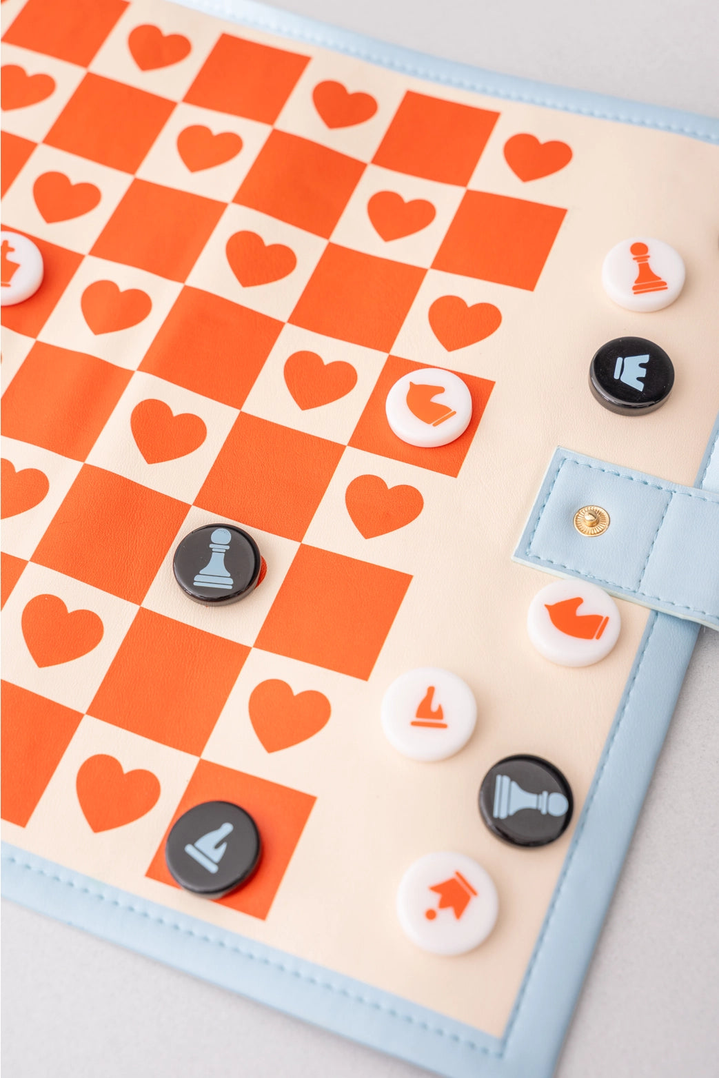 Roll Up 3-in-1 Game, Checkered Hearts
