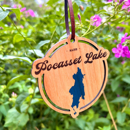 Wooden Lake Ornaments - Personalized