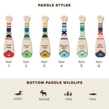 Lake Norman Paddle Keychain