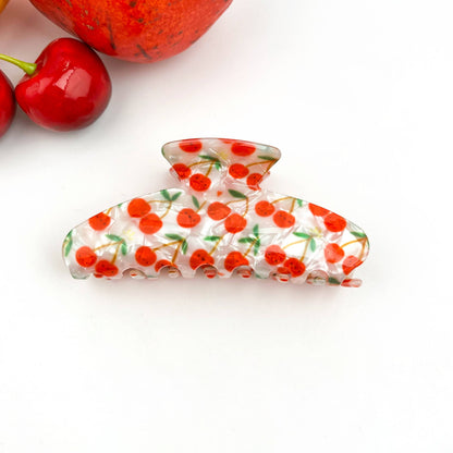 Fruity Hair Clip, Cherry & Strawberry Hair Claw Clip