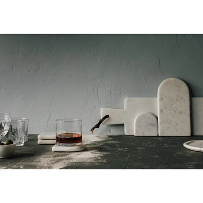 White Marble Arch Serving Board