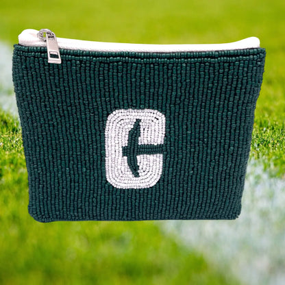 Charlotte Forty Niners Beaded Coin Purse