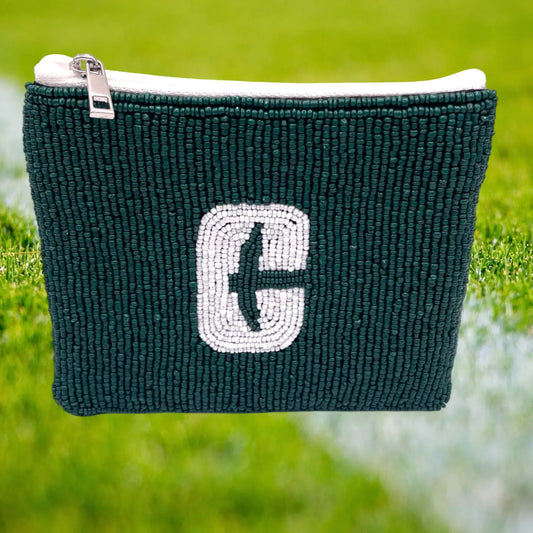 Charlotte Forty Niners Beaded Coin Purse