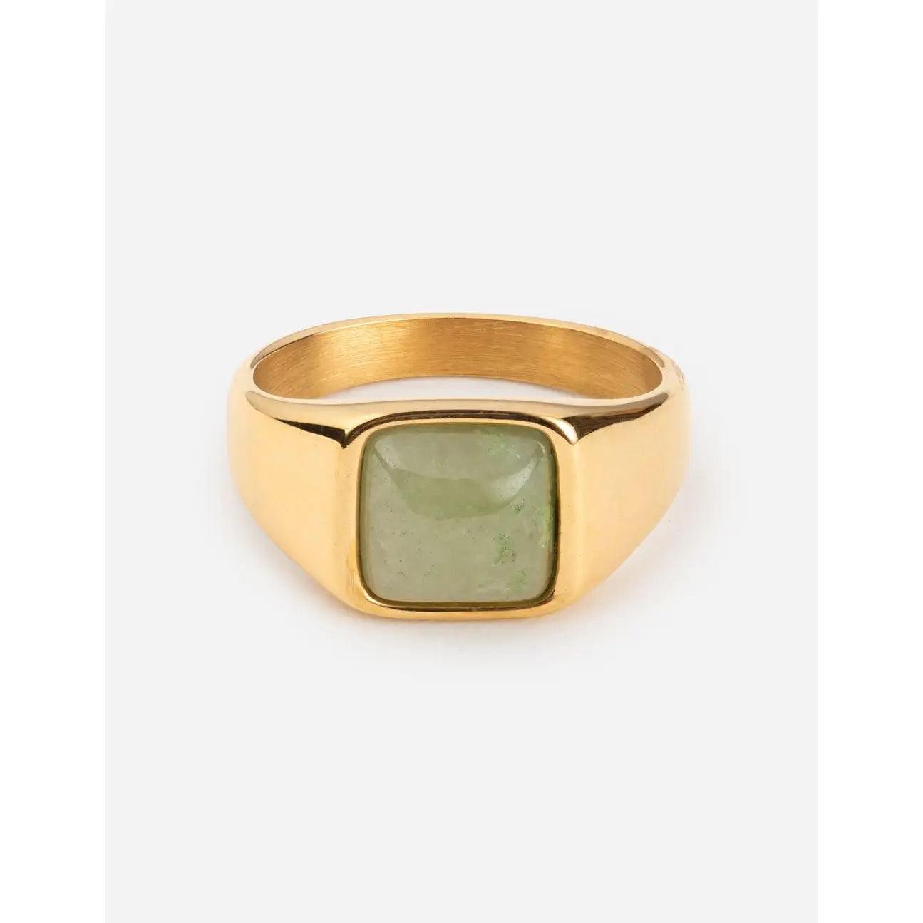Emerald Green Signet Ring