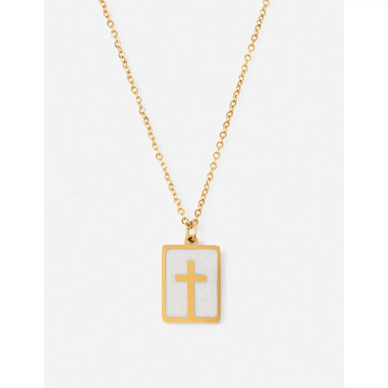 Enamel Cross Necklace