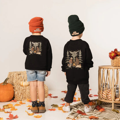 Campfire Cryptids Kids Sweatshirt