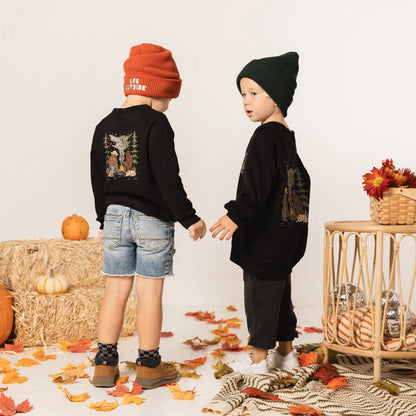 Campfire Cryptids Kids Sweatshirt