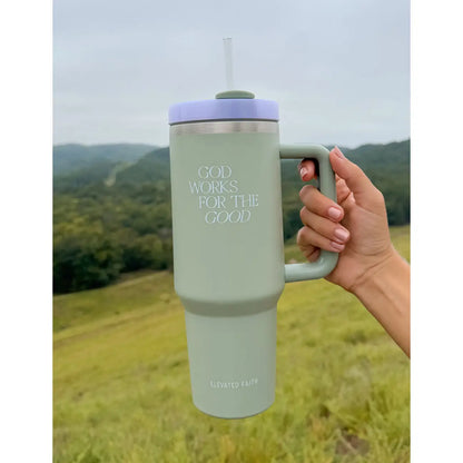 God Works For the Good 40 oz Tumbler